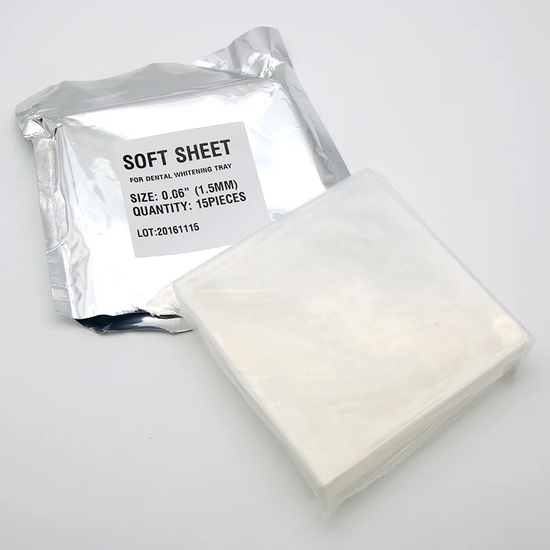 2bag Dental Splint Thermoforming Sheet for Vacuum Former Machine Soft and Hard 1/1.5/2mm Oral Denture Model Slice