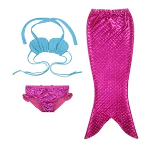 Badeanzug für Kinder für 2 bis 9 Jahre, Mädchenbad für Mädchen, 3 Stücke, Meerjungfrau Schwanz, Kinderbikini -Set, Strandkleidung 12 Hauptverkaufsbikinis Mädchen 10 Jahre - №11