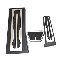 3PCS Stainless stee Car gas accelerator pedal, auto footrest and brake pedal for BMW X5 (G05) X7 (G07) 2019 2020 car accessories