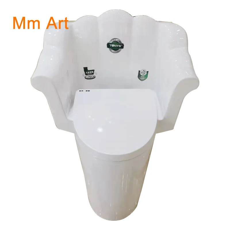 

Elderly with armrest connected siphon toilet master chair special shaped toilet floor pit distance 300 / 400closestool