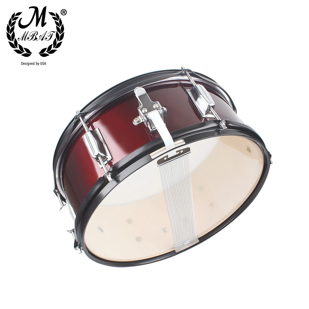 M MBAT 14 Inch Snare Steel Drum High quality Percussion Instrument Jazz Drum Set with Drumsticks Strap Music Accessories