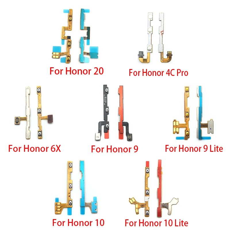 NEW Power Switch On/Off Button Volume control Key Button Flex Cable For Huawei Honor 30S 8 9 10 20 Lite 6X 7X 7S 7A 20 4C 30 Pro