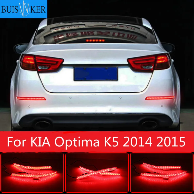 

For KIA Optima K5 2014 2015 LED Lens Rear Bumper Reflector Brake Fog Light Lamp