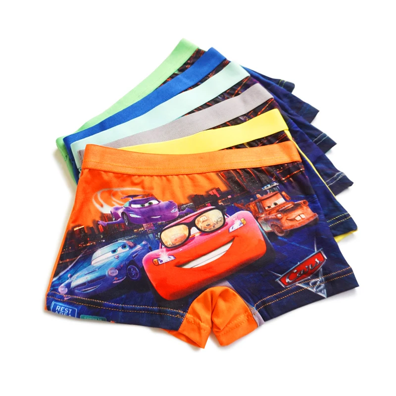 3pcs/lot New Boys Cars Cartoon Boy Children Underwear Boxers Underpants Kids Panties Panty Briefs Teenagers 2-7Y