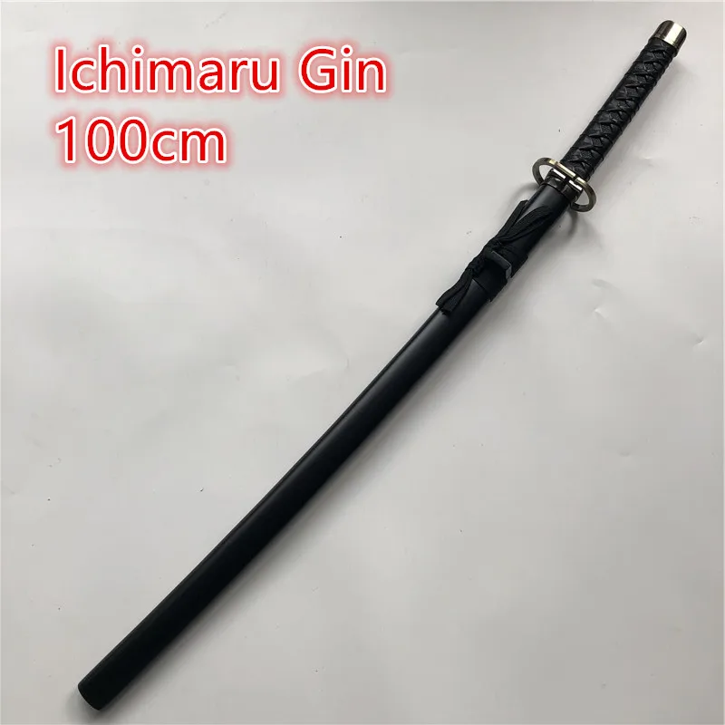 

1:1 Cosplay Anime Wooden Ichimaru Gin Sword Cosplay Sword Ninja Knife wood Weapon Prop 100cm