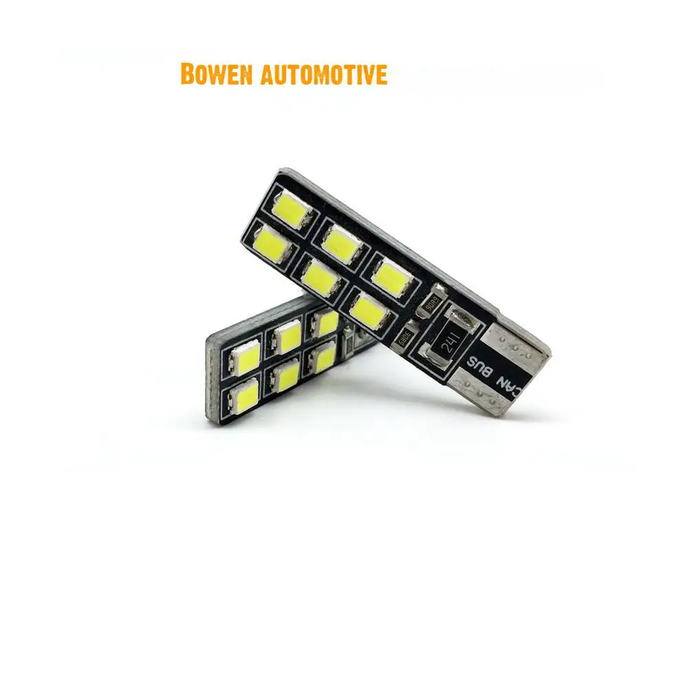 

Автомобильный светодиодный индикатор ширины декодирования LD T10, маленькая автомобильная лампа w5w 2835 12smd, хосветильник