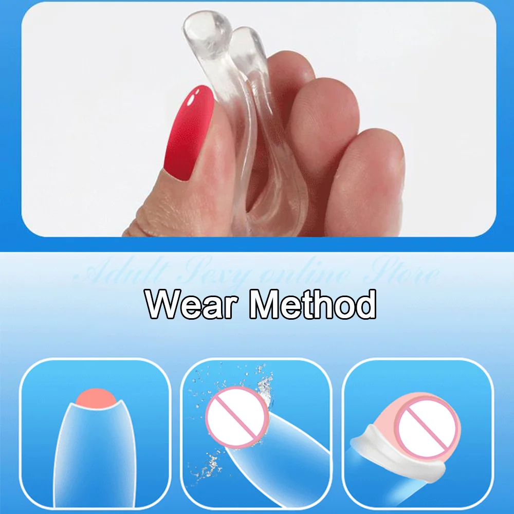 2PCS Reusable Foreskin Corrector for Men Sex Toys Cock Ring Delay Ejaculation Glans Training Penis Stretcher Sexshop