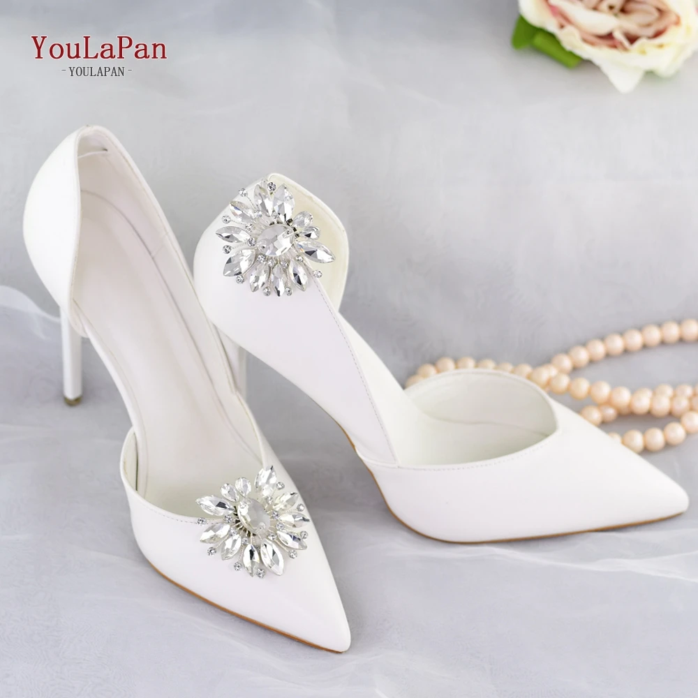 Youlapan-strass e strass fivela para as mulheres, casamento sapato clipes, decoração de salto alto, entrega rápida, x11, 2pcs