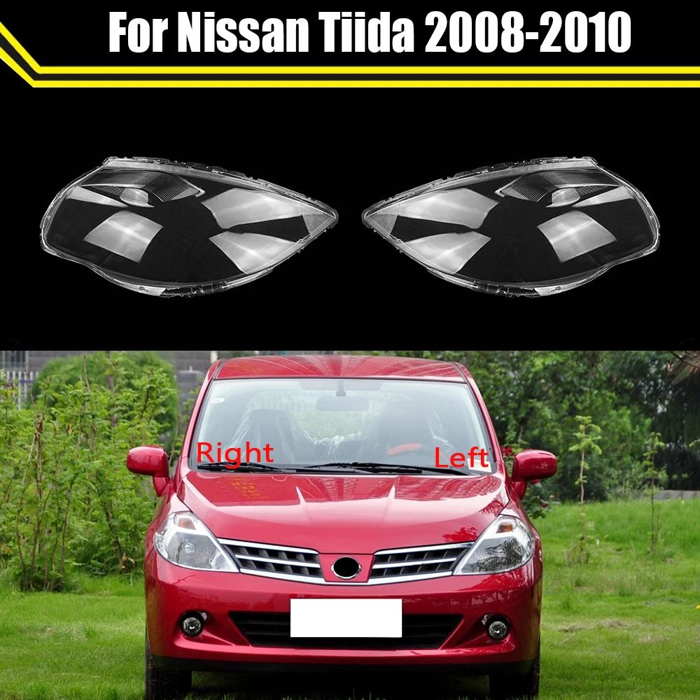 

Auto Light Caps For Nissan Tiida 2008 2009 2010 Transparent Lampshade Front Headlight Cover Clear Shell Headlamp Waterproof Mask