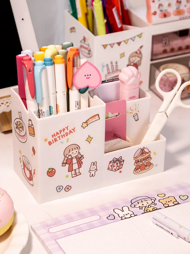 Desk storage penholder students good supplies gifts creative learning awards stationery practical home gifts