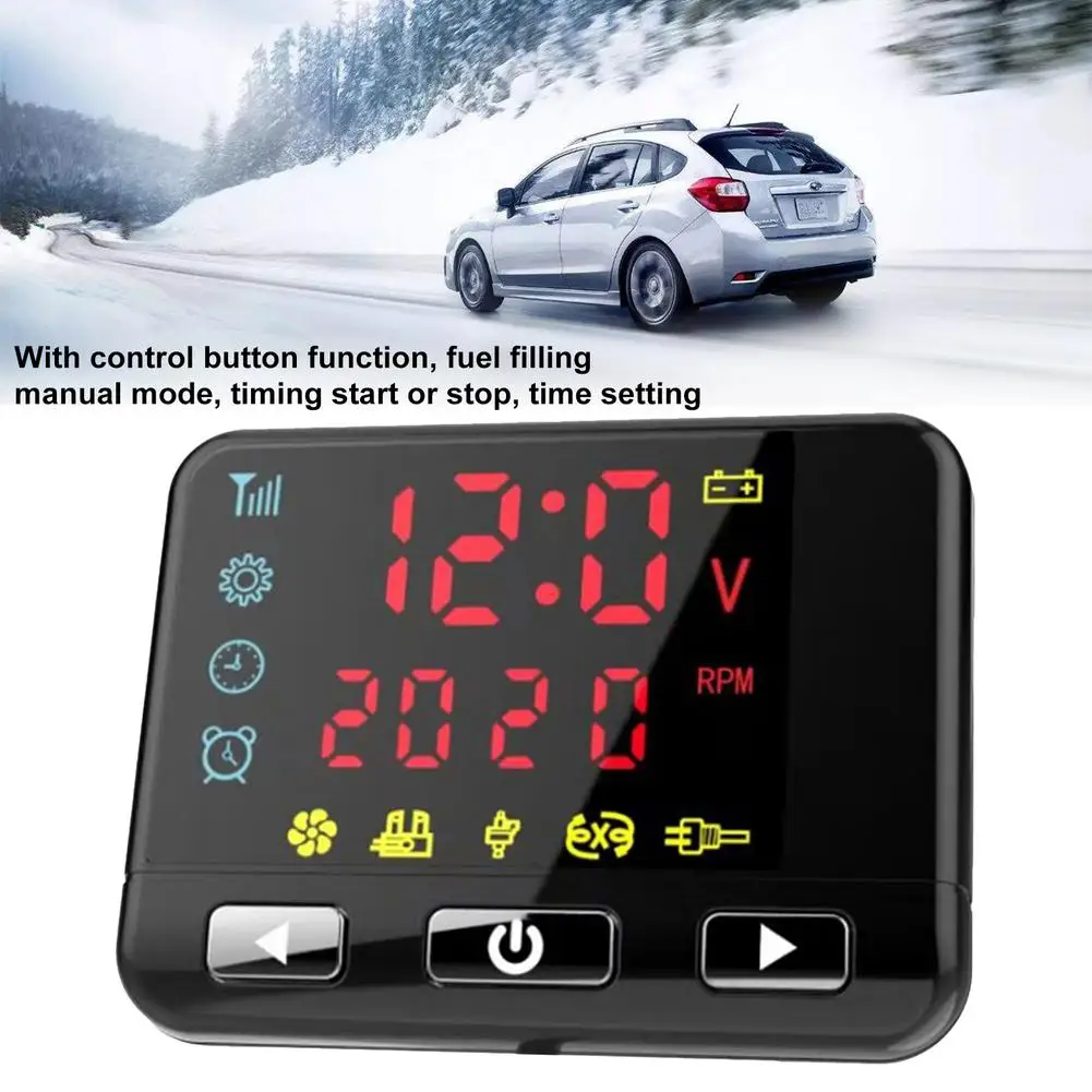 Portable 12/24V Parking Heater Controller Switch LCD Big Monitor Car Track Heater Car Accessories LCD Switch