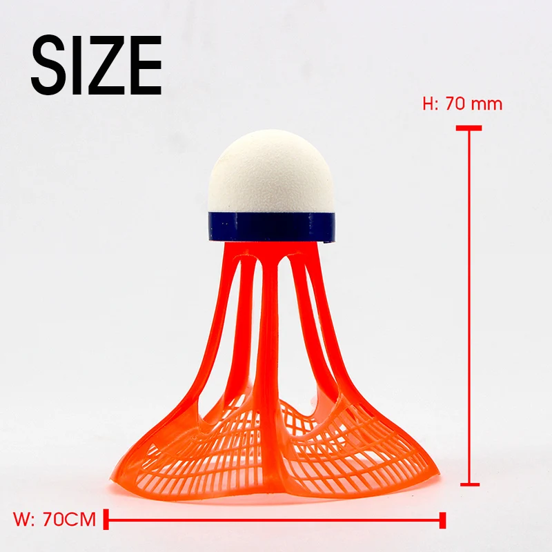 WELKIN New Original AirShuttle Outdoor Badminton Windbreak Plastic Ball Nylon Shuttlecock Ball Stable Resistance 3pcs / Tube