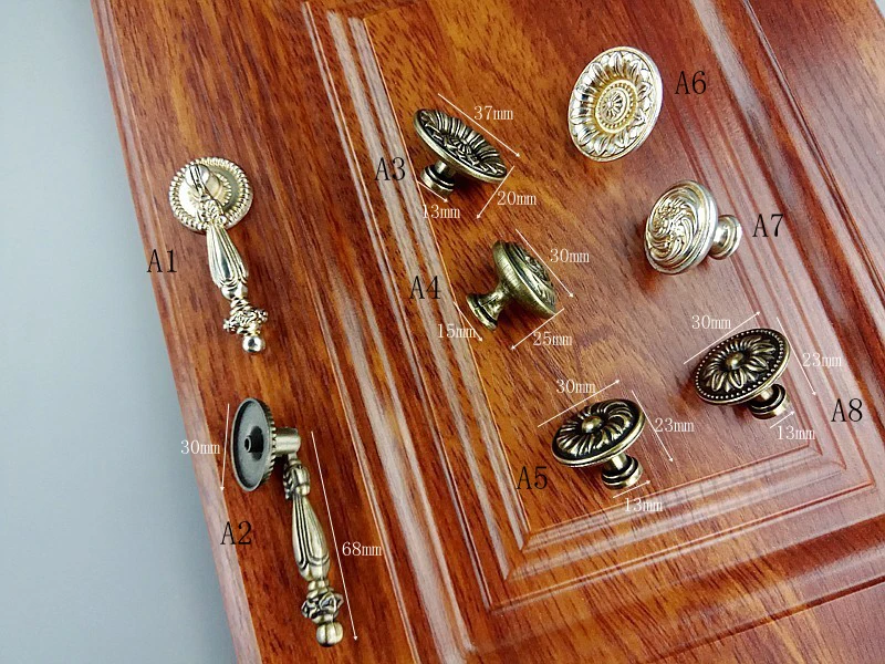 Antique Silver Knobs For Furniture Hardware Handle Kitchen Cabinets Door Drawer Vintage Handle Wardrobe Cupboard Dresser Pulls