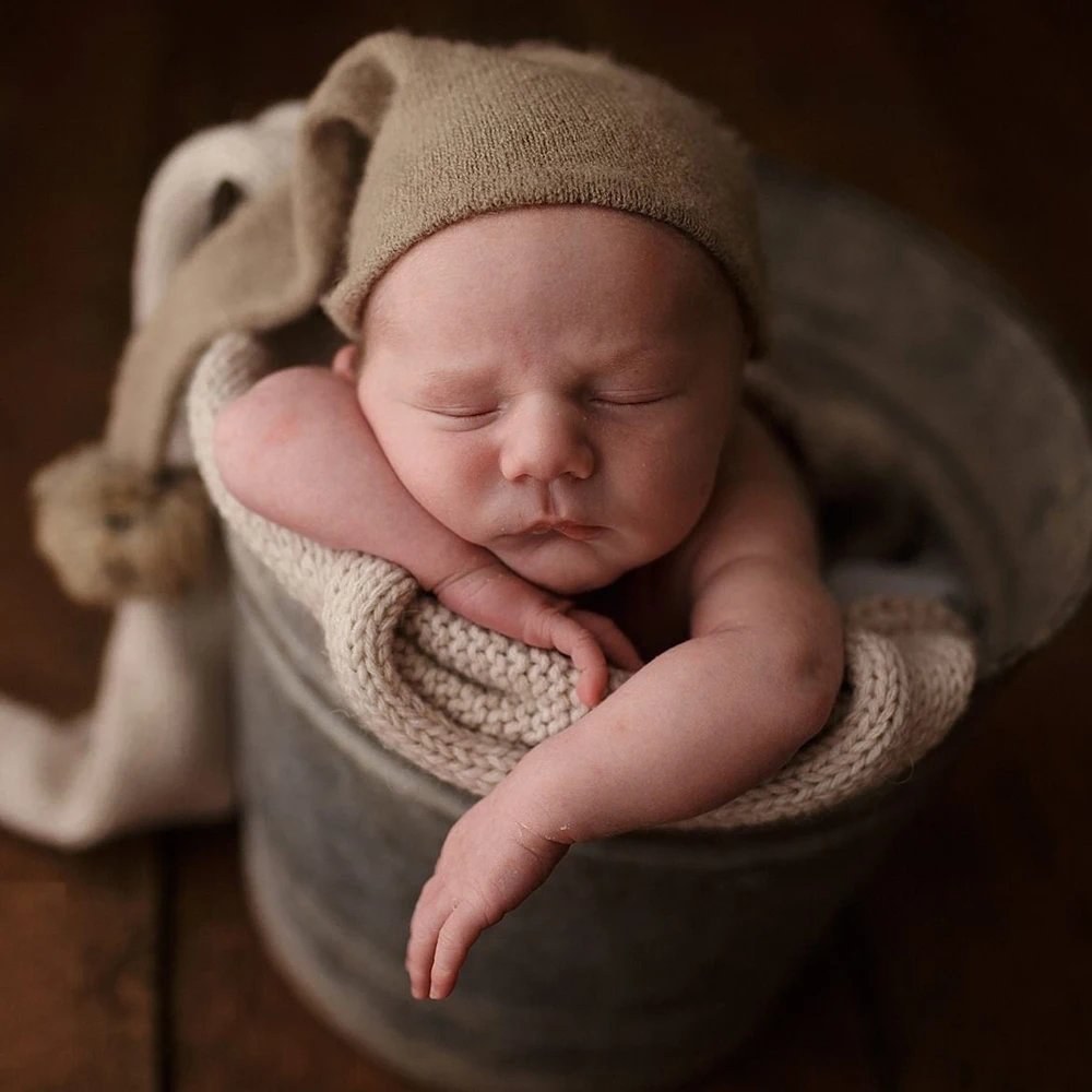 Chapeau pour bébé garçon et fille, accessoire de photographie pour nouveau-né, bonnet pour séance photo