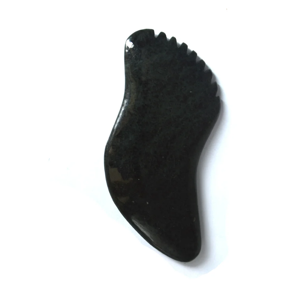 New Shape Nephrite Jade Guasha Tools Gua Sha Board Boosting  Metabolism