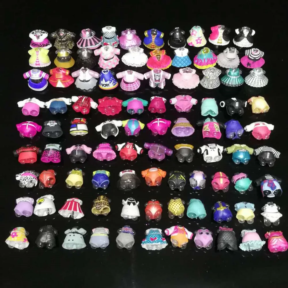 10-50pcs Original LOLs Doll Dress Clothes for 8cm Baby Sister Accessories Outfit Limited Collection Toy Girls Kid Chrismas Gifts