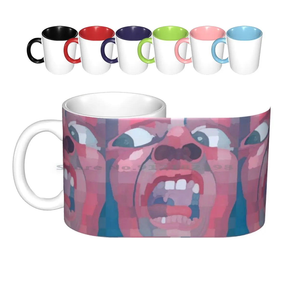 King Crimson-In The Court Of The Crimson King Ceramic Mugs Coffee Cups Milk Tea Mug King Crimson Psychedelic Prog Progressive