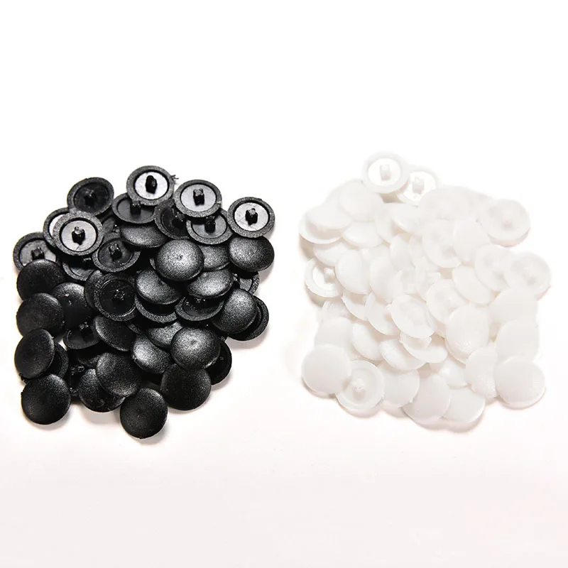 50/200x Plastic Screw Cover Caps Clip On Pozi Head Black White Colours Болт С Шариком Accessori Moto