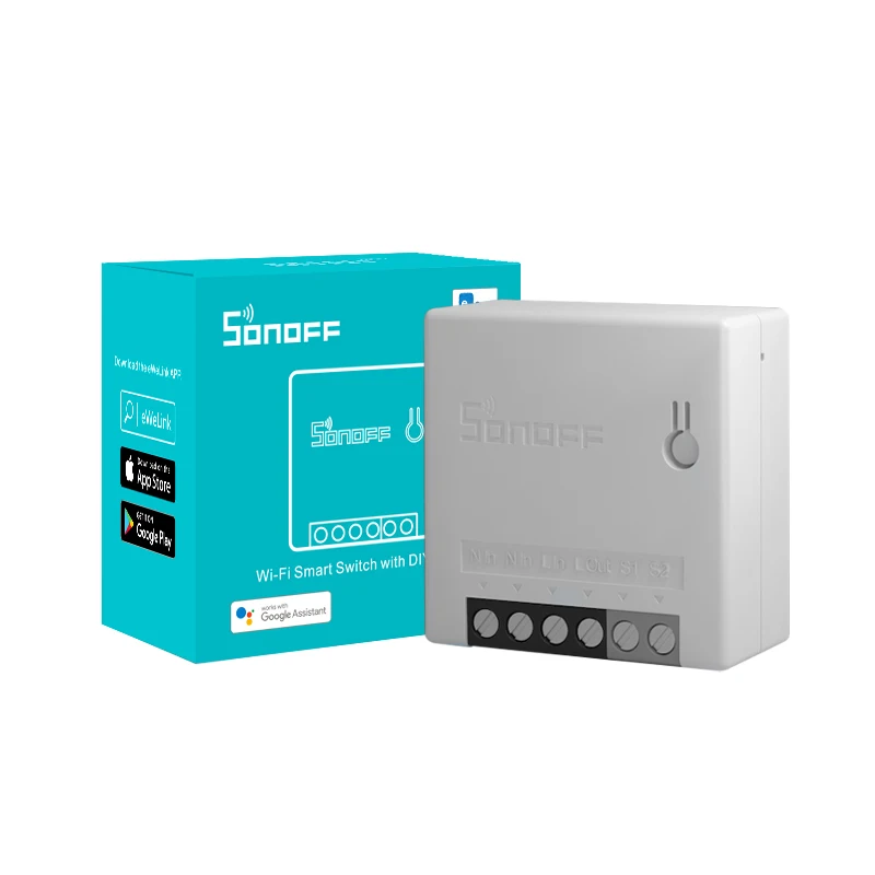 Sonoff Mini R2 Wifi Smart Switch MINIR2 Modul 2 Cara EWelink Swakarya Switch Nirkabel Remote Control Bekerja dengan Alexa Google Home