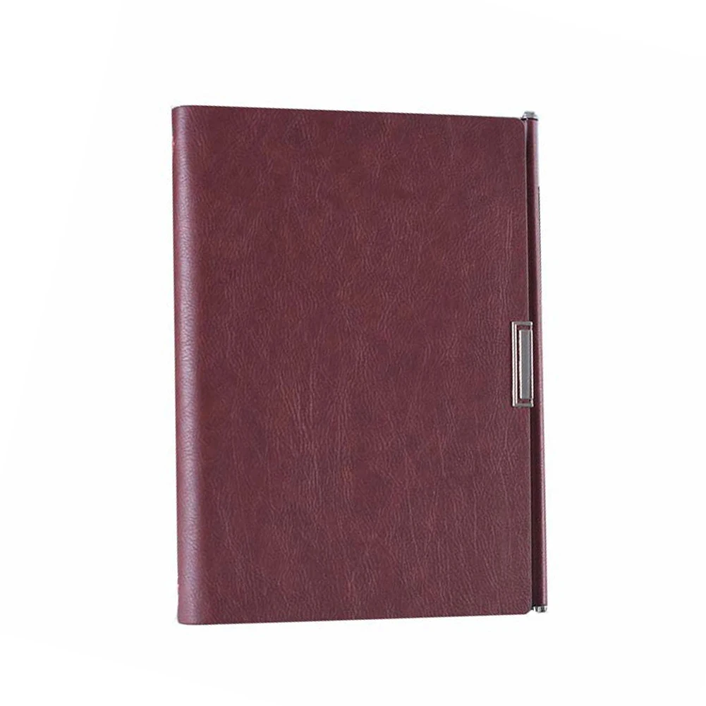 A5 Ring Binder Refillable Planner Notebook Diary Journal with Card Pen Holder Magnetic Button Stationery Card Pen Pockets