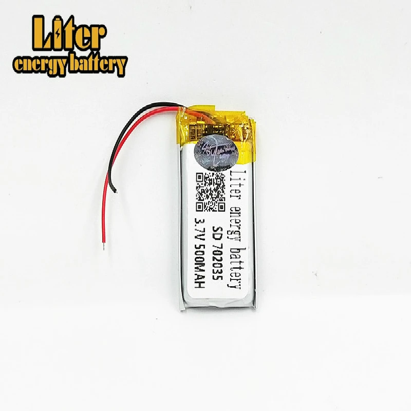 702035 polymer lithium battery 3.7V 500MAH 072035