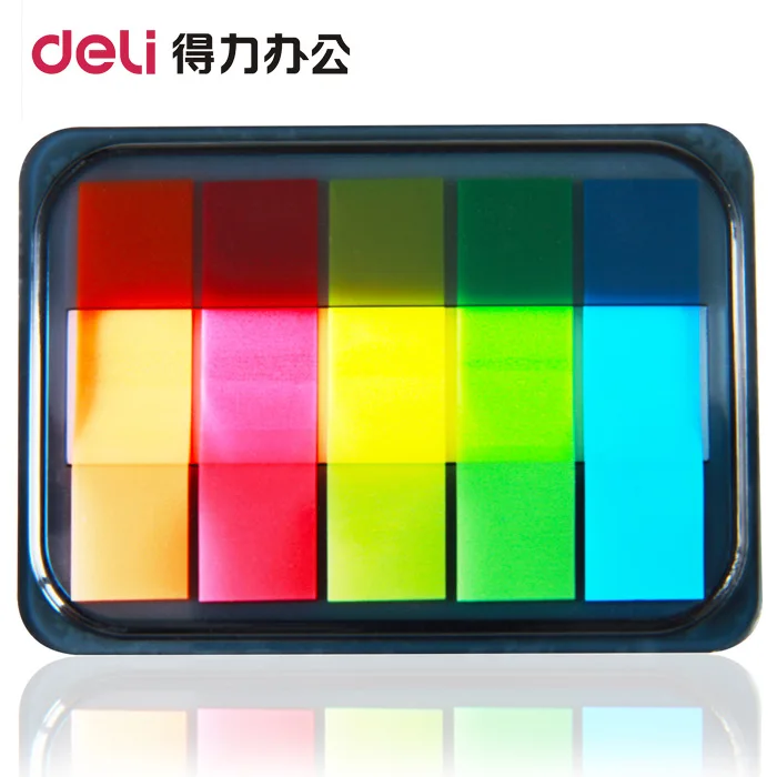 9060 Fluorescerende Membraan Indicator Label Extractie Doos Gecategoriseerd Notities En Index Post Sticky Notes Briefpapier