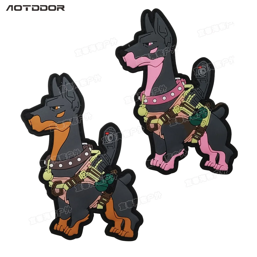 3D PVC K9 Dog patches Badge  k-9 Dog for Tactical Harness Vest Backpacks Airsoft rubber Patches Hook & Loop Patch