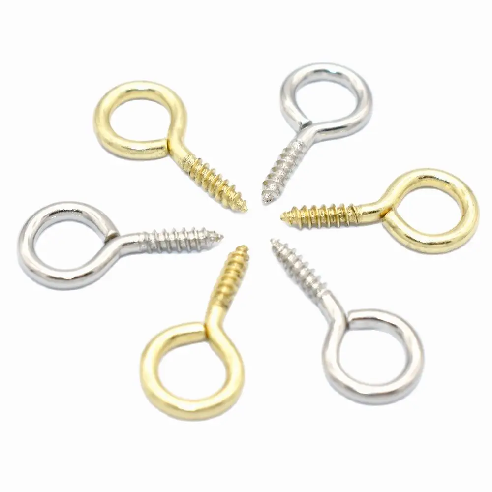 

Small Iron Screw Eye,eye hook,Eye screw Bails,Clasps Hook Eyelets,Eye Hook Pins,eye bail pegs for jewelry making DIY 17*9mm