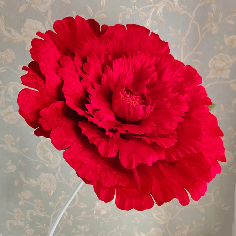 Wedding Decor Velvet Artificial Large Flower Peony Head DIY Wedding Flower Background Wall Decoration Home Party Stage Layout