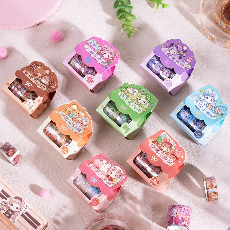 

Kawaii Cookie Girl PET Decorative Masking Tape DIY Diary Planner Scrapbooking Photo Albums Stationery School Supplies