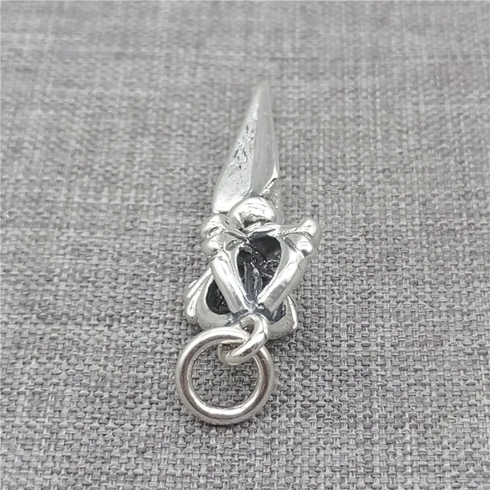 925 Sterling Silver Dorje Phurba Pendant for Buddhism Necklace