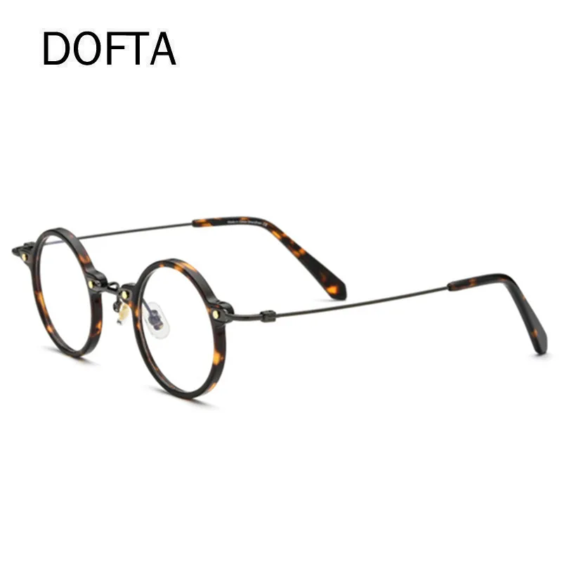 DOFTA Retro Round Glasses Frame Men New Acetate Titanium Prescription Eyeglasses Women Optical Spectacles Eyewear 5501