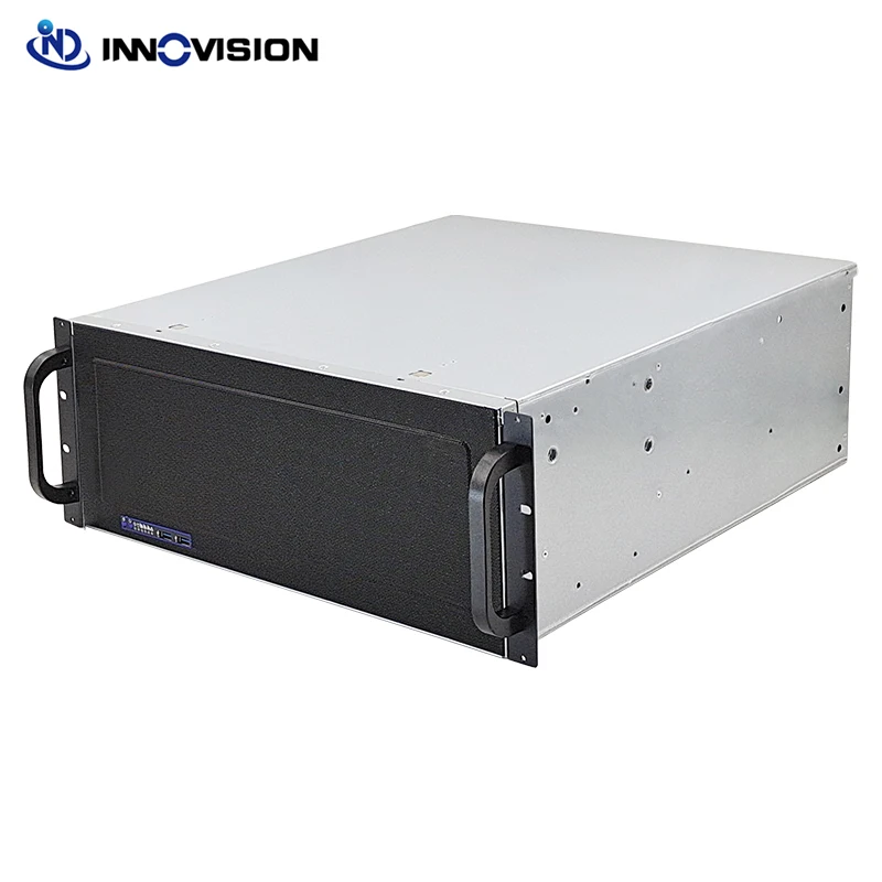 4U Industrial Rack Mount Case 480MM Depth Support 15HDD Storage Server Chassis IPFS Server Max Install 12x13 inch Motherobard