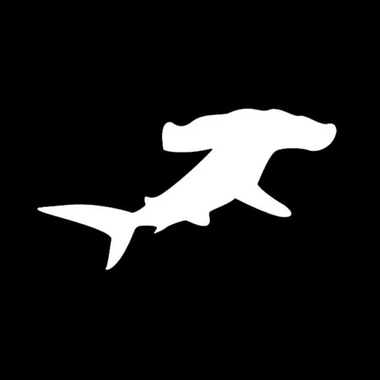 Car Sticker Hammerhead FOSH Ocean Motorcycles Personality Reflective Car PVC Stickers and Decals Window Windshield Accessories