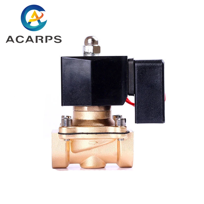 

3/4" Energy Saving Normally Closed Solenoid Valve Brass DN20 Switch Valve Water Valve 220V 12V 24 Hours Energize Not Fever