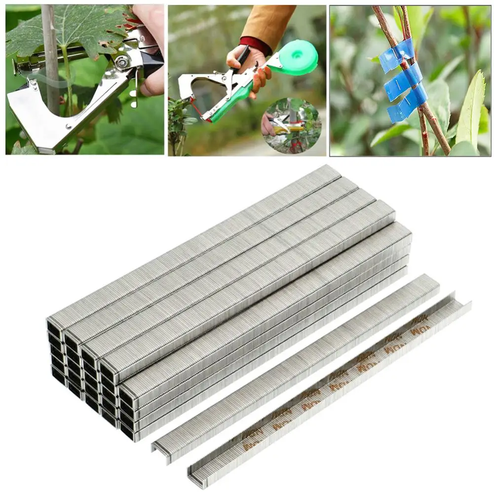 HOT SALES New Arrival 10000Pcs Garden Plant Branch Tapetool Binding Tying Machine Tapener Pins Wholesale Dropshipping