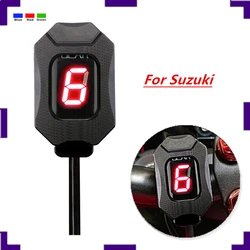 For Suzuki Motorcycle Gear Indicator 1-6 Level Ecu Plug Mount Intruder 800 V-Strom GSXR 600 SV650 750 Speed Gear Display