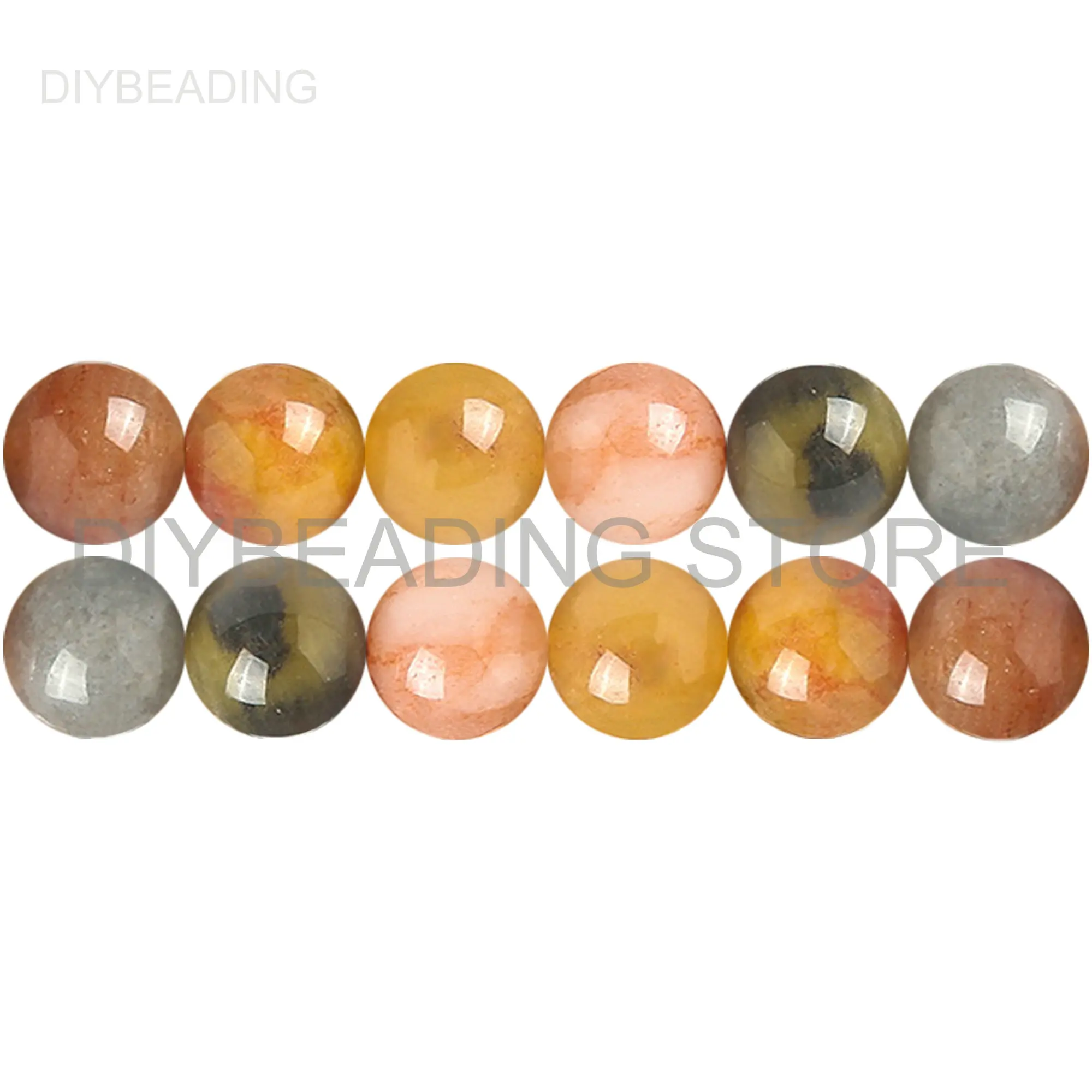 DIY Jewelry Making Beads Natural Lighter Imperial Jade Semi Precious Stone Round 4 6 8 10mm Beads Online Lots Wholesale Supply