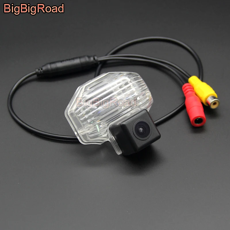 

BigBigRoad Wireless Vehicle Rear View Parking CCD Camera For Toyota Corolla E140 E150 10th Generation 2006-2014 HD Color Image