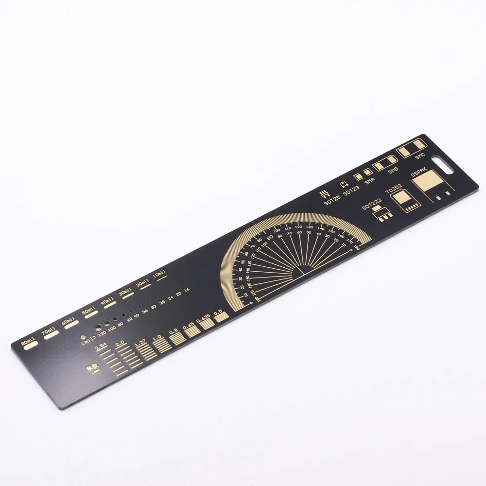 PCB Ruler PCB engineering ruler 20CM ruler/PCB drawing ruler/protractor/PCB design/development