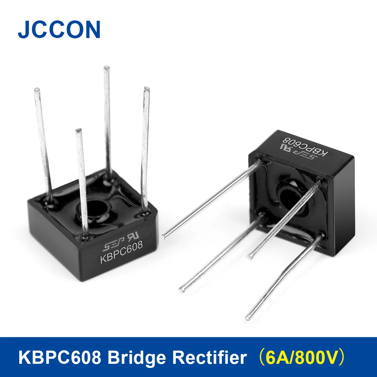 2Pcs KBPC608 Diode Bridge Rectifier Diode(6A/800V)KBPC 608 For Air Conditioner/Electric Welding Machine