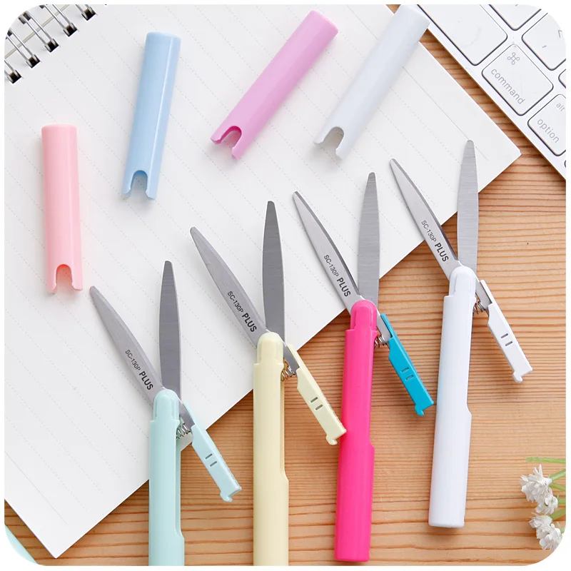 Tragbare Falten Handwerk Schere Mini Stift-typ Scissor Multifunktionale Haushalt Manuelle Papier Schere