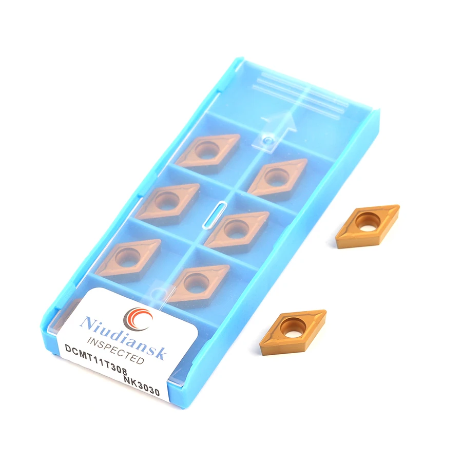 Herramienta de corte interno DCMT11T304 NK3030 DCMT11T308 NK3030, CNC, herramienta de corte de torno, hoja de corte de carburo para procesamiento de piezas de acero