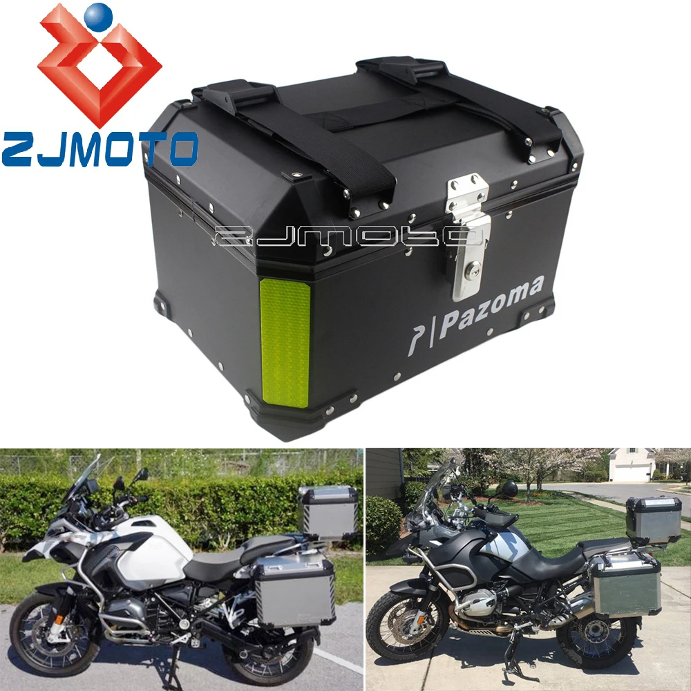 

45L Black Motorcycle Top Case Rear Luggage Box Tail Tool Case Trunk Saddlebag For BMW R1200GS ADV R1250GS F750GS F850GS F800GS