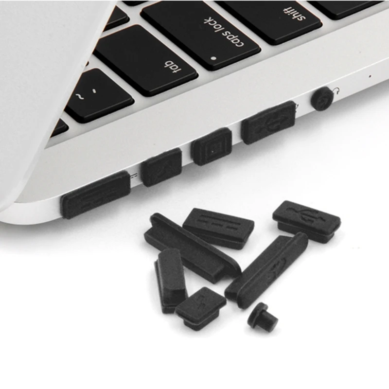 12 Cái/Bộ Silicone Chống Bụi Cắm Chặn Bộ Cho Macbook Air Pro Retina 11 \ "13 \" 15 \"