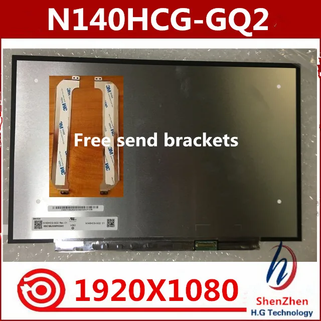 

Original New 14'' display N140HCG-GQ2 N140HCG-GR2 IPS FHD 72%NTSC 30pin eDP Laptop Matrix Matte Replacement LCD LED Screen Panel