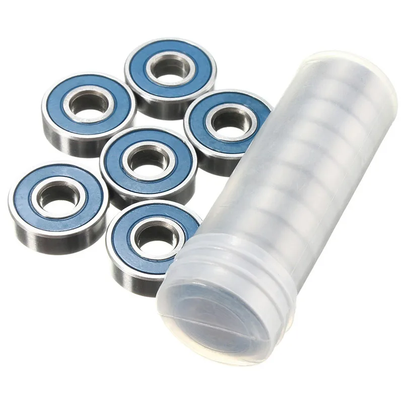 20 sztuk 608rs ABEC-9 trwałe mniej tarcia łożyska ze stali wysokowęglowej 8x22x7mm