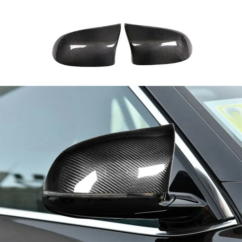 For BMW X3 F25 X4 F26 X5 F15 X6 F16 2014-2018 Car Side Wing Mirror Cover Rear-View Caps Carbon Fiber ABS New