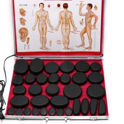 Portable Massage Stone Heater Case Heating Box Electric Spa Hot Stones Massage Stones Warmer Set Tool Relieve Stress Back Pain