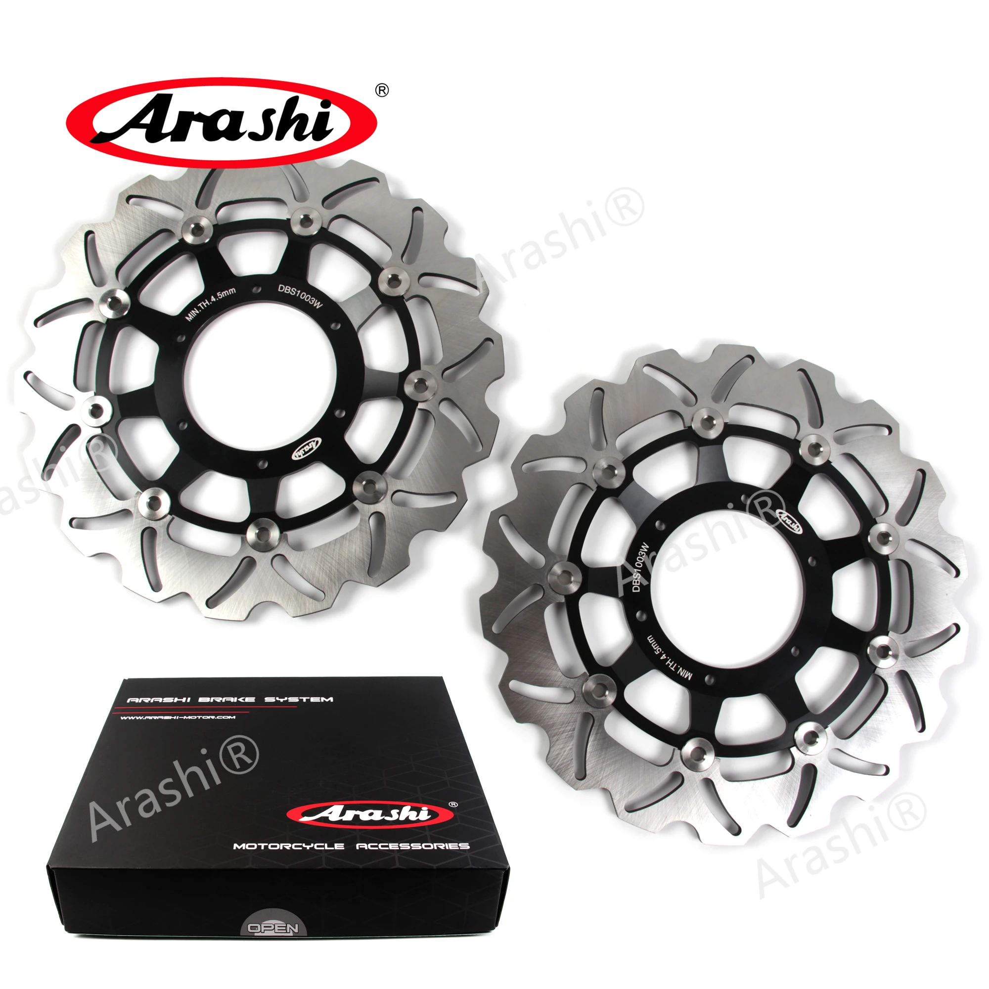 Arashi 1 Set For HONDA CBR F 600 CBR600F4I 2001 2002 2003 2004 2005 2006 2007 CBR600F Floating Front Brake Disk Rear Disc Rotor